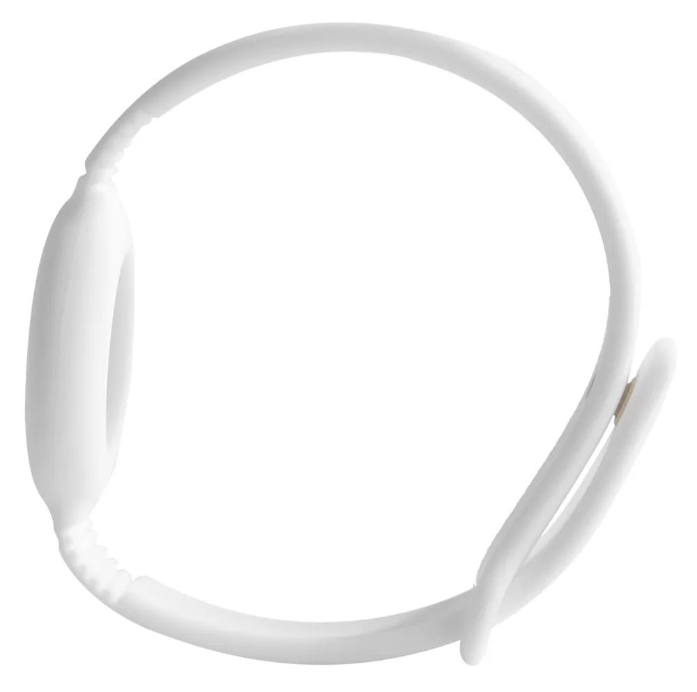 Deltaco Silicone Wristband, AirTag - wristband, White