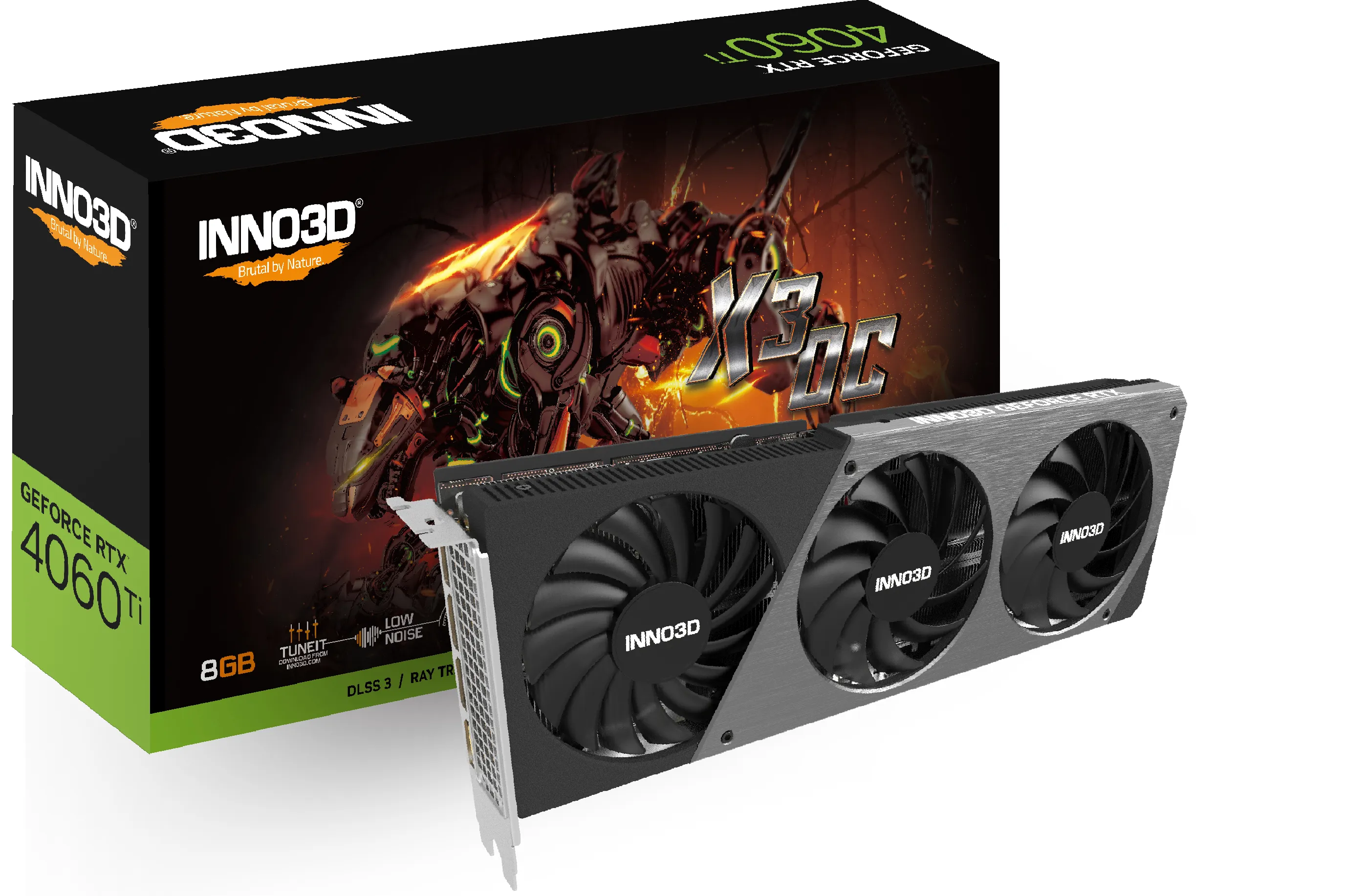 Inno3D GeForce RTX 4060Ti x3 OC 8 Gt -näytönohjain