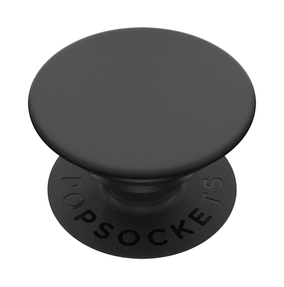 POPSOCKETS Black Avtagbart Grip med St&auml;llfunktion