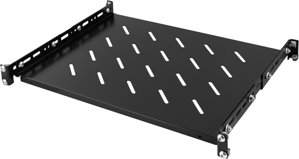 TOTEN, 19" fast hylla, 1U, 350mm djup, f&ouml;r 600mm djupa sk&aring;p, max 60k