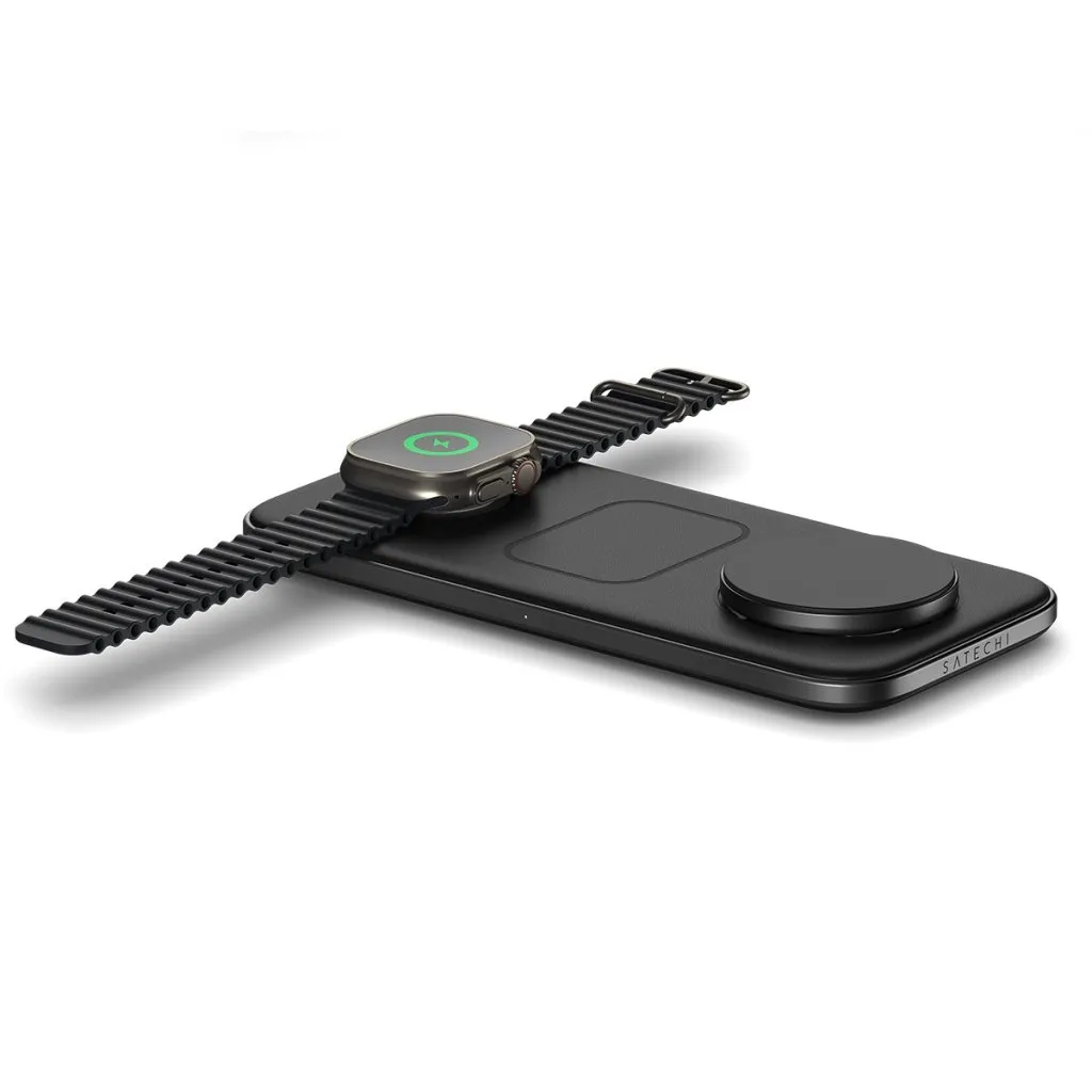 Satechi Qi2 Trio Wireless Charging Pad - with 45W travel charger