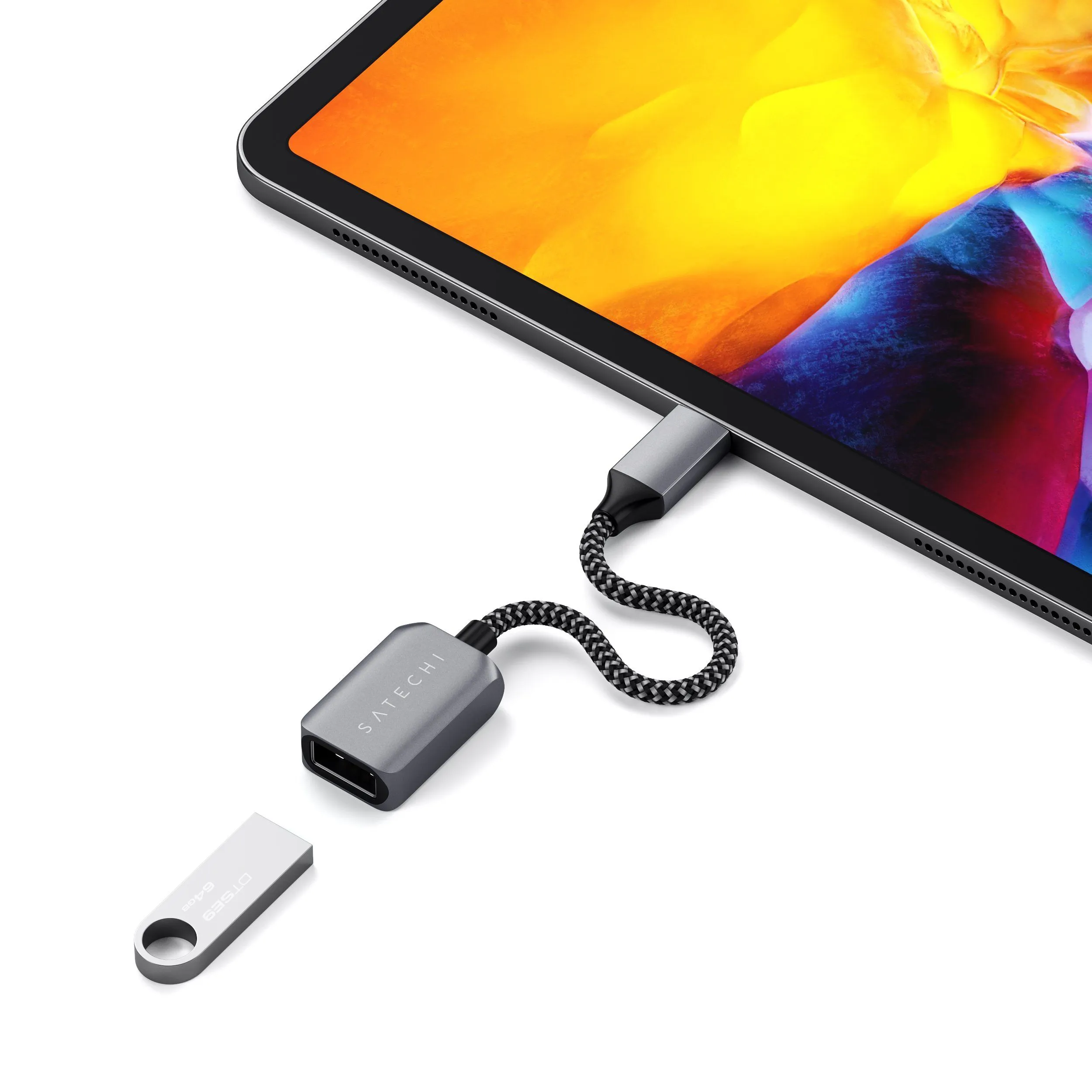 Satechi USB-C – USB-A - adapter, Grey