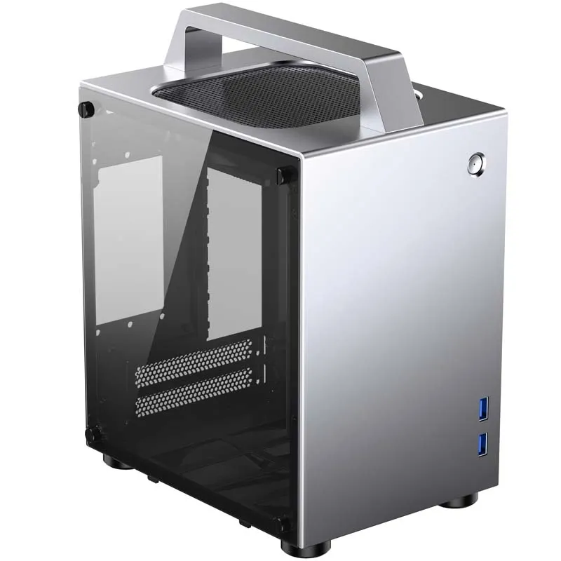 Jonsbo T8, Tempered Glass -Mini-ITX-kotelo, hopea