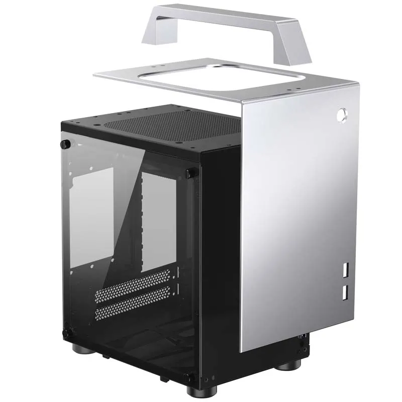 Jonsbo T8, Tempered Glass -Mini-ITX-kotelo, hopea