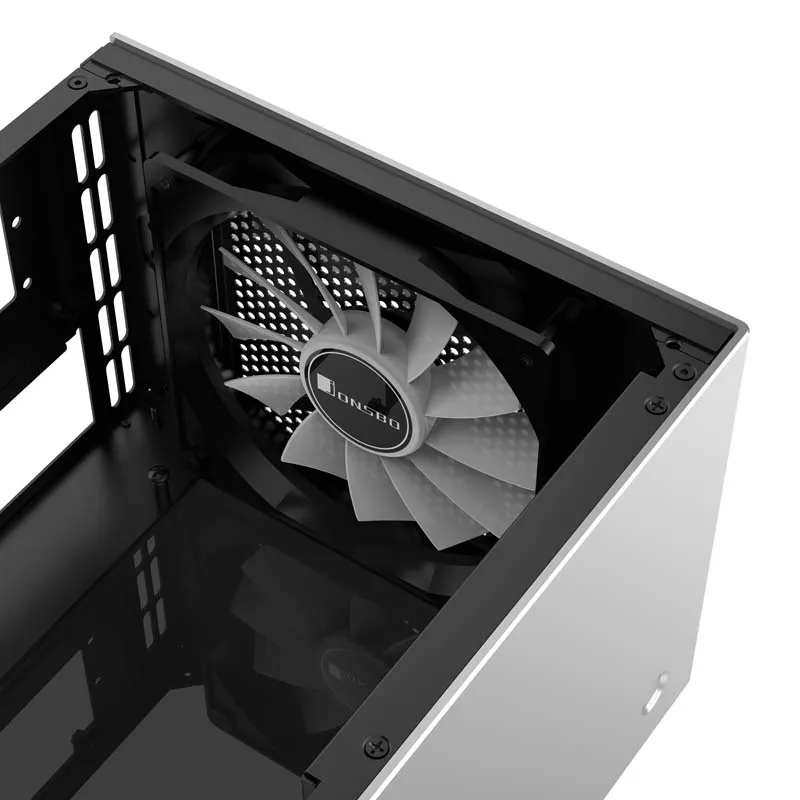 Jonsbo T8, Tempered Glass -Mini-ITX-kotelo, hopea