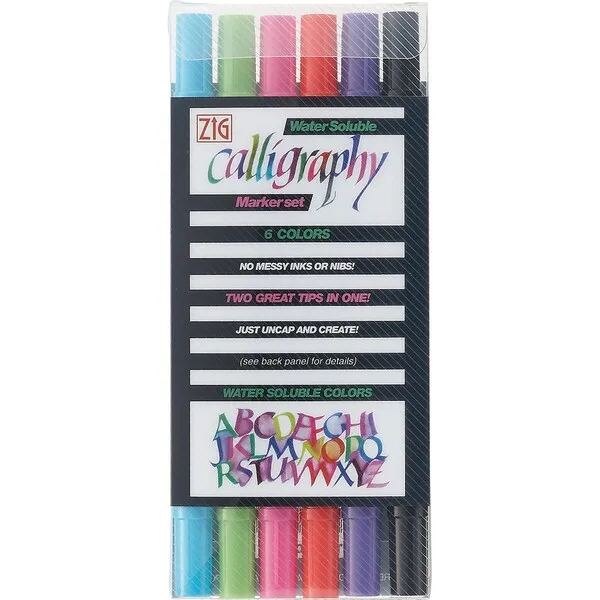 ZIG Calligraphy II TC-3100 6 colours set