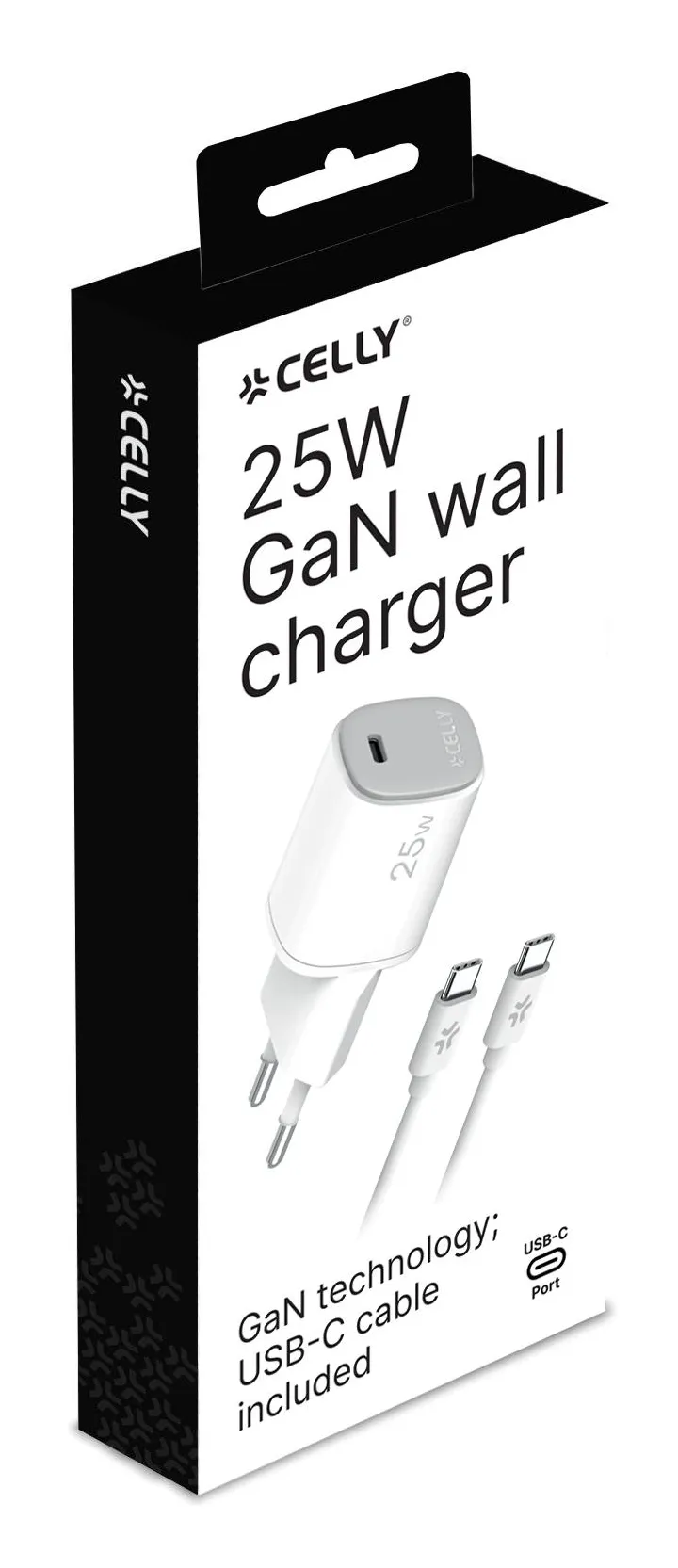 Celly UP TC 1 USB-C 25 W - Laddare, Vit