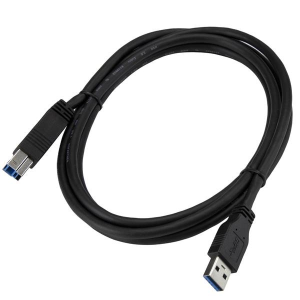 2M CERTIFIED SUPERSPEED USB 3 - A-B CABLE - USB 3.0 CORD M/M