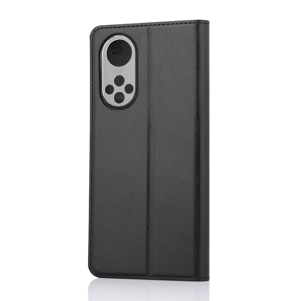 Wave Book Case, Honor 50 - flipfodral, Svart