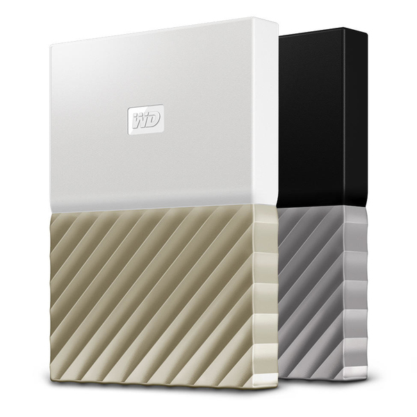 WD My Passport Ultra 4 TB - extern h&aring;rddisk , Guld/Vit