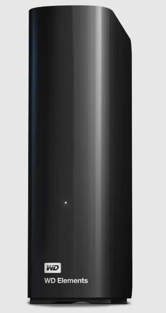 Western Digital Elements Desktop 20TB 3.5" Desktop external HDD, Black