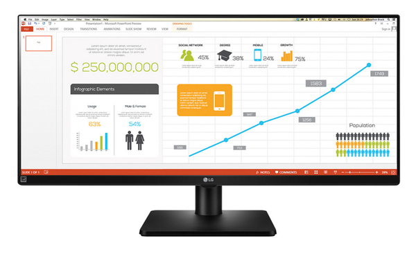 LG 34" 34UB67-B, 2560x1080px, IPS -n&auml;ytt&ouml;