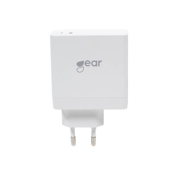 GEAR Laturi 220V 1xUSB-C PD 45W Valkoinen