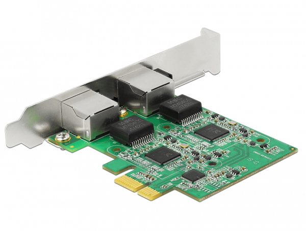 PCI Express x1 Card to 2 x 2.5 Gigabit LAN