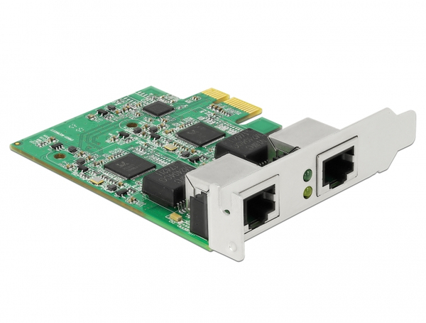 PCI Express x1 Card to 2 x 2.5 Gigabit LAN