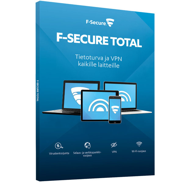 F-Secure TOTAL, 1 Year, 5 Dev SAFE + Freedome VPN + KEY