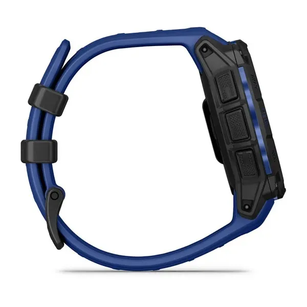 Garmin Instinct 3 45mm AMOLED tr&auml;ningsklocka, svart Bolt Blue