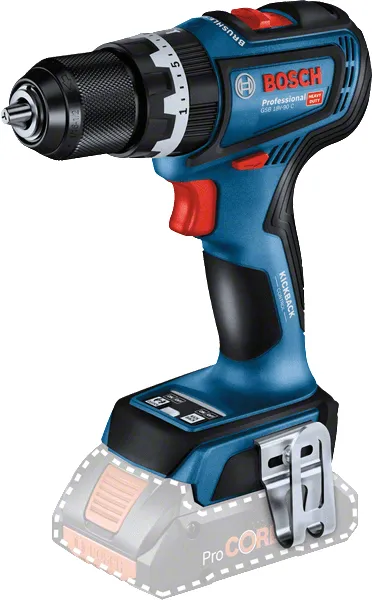 Bosch Cordless Impact Drill GSB 18V-90 C Professional solo, 18V (blue/black, without battery and charger, in L-BOXX)