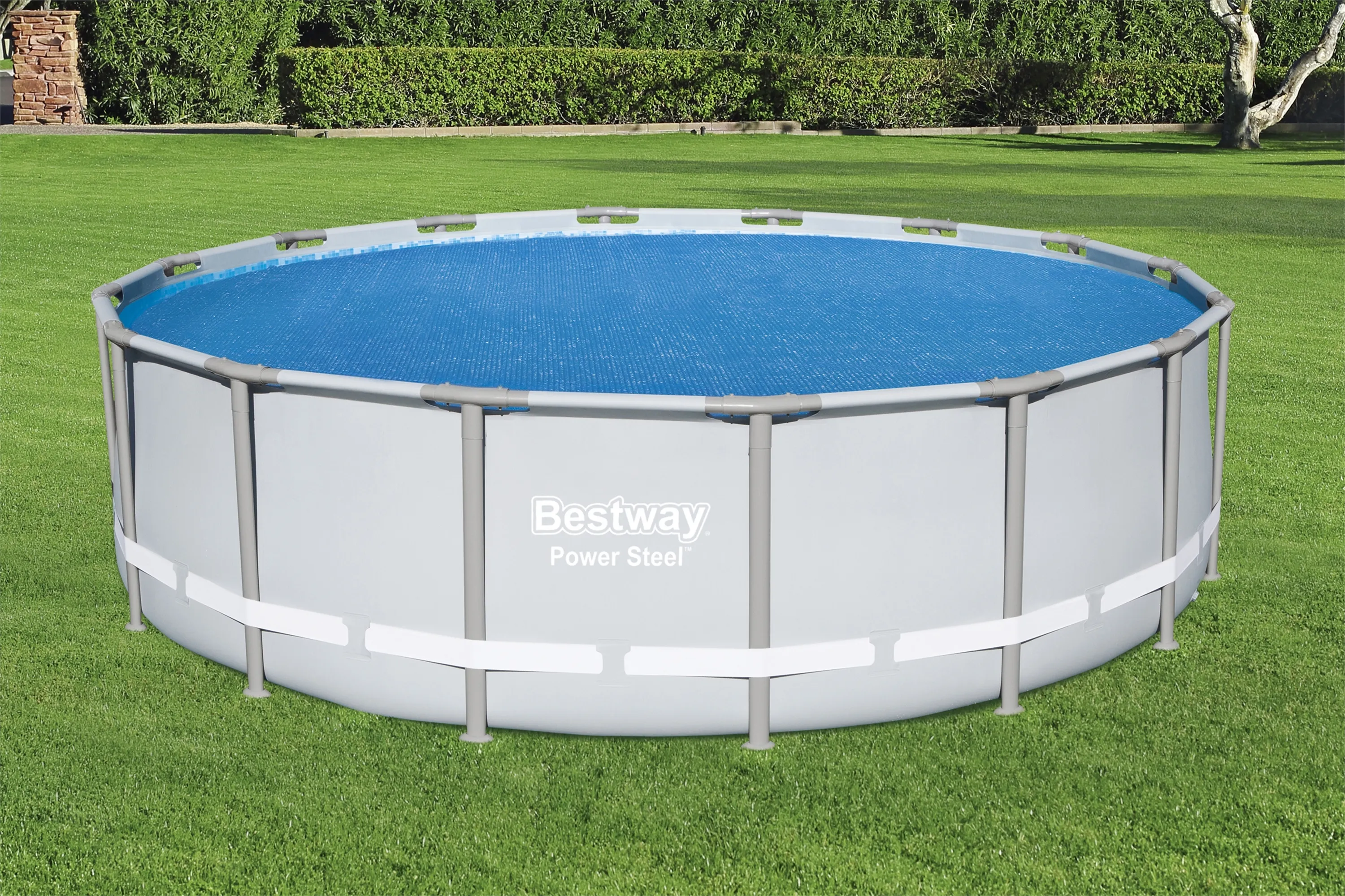 Bestway Flowclear Round Solar Pool Cover 4.62 m Blue