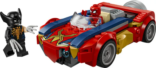 LEGO Marvel Spider-Manin auto vastaan Venomiksi muuttunut Wolverine 76336