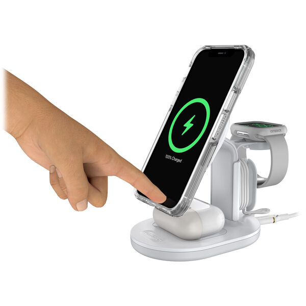 OtterBoxMultiDeviceWirelesChargeStandWHT - (ei palautusoikeutta)