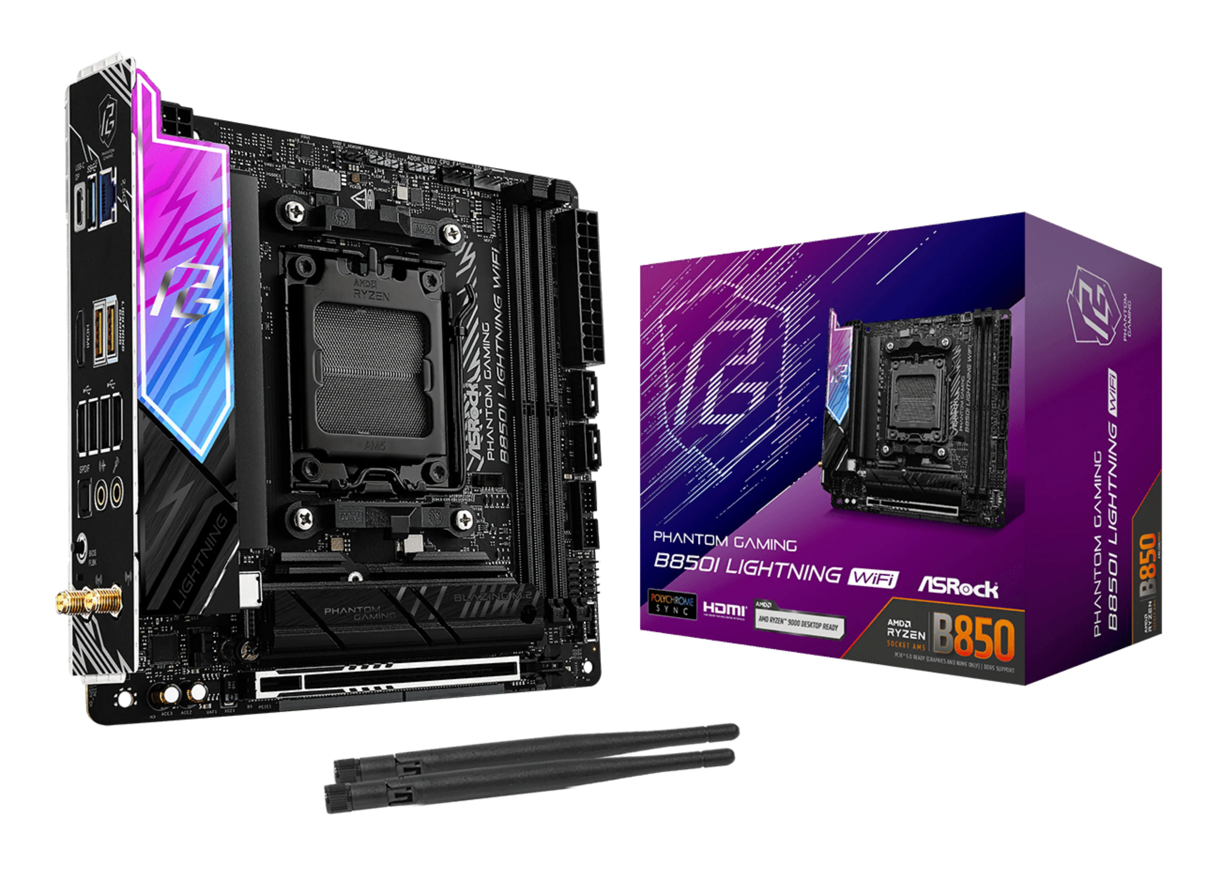 ASRock B850I Lightning WiFi AM5 mITX -emolevy