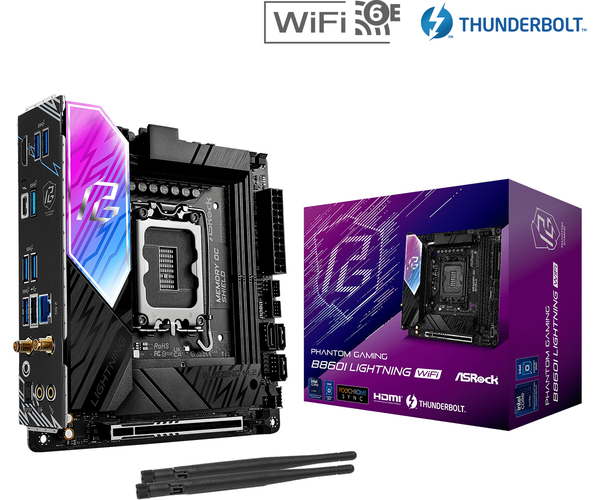 ASRock B860I Lightning WiFi 6E LGA 1851 Mini-ITX DDR5 - motherboard