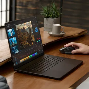ASUS ProArt MD301 tr&aring;dl&ouml;s ergonomisk mus, svart