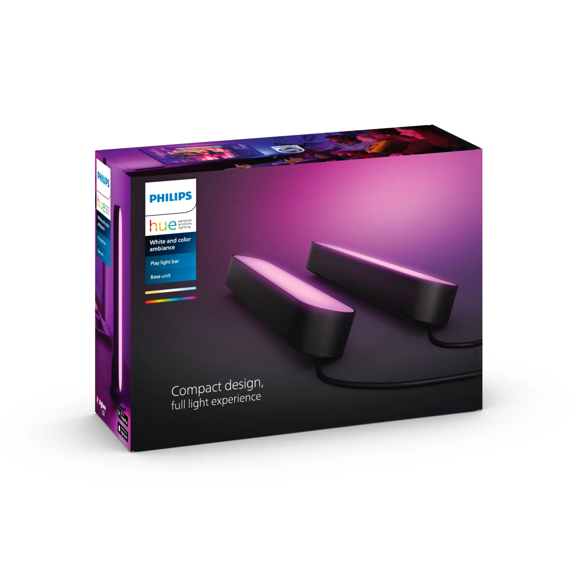 Philips Hue Play -valopalkkisarja, 2-pack, musta