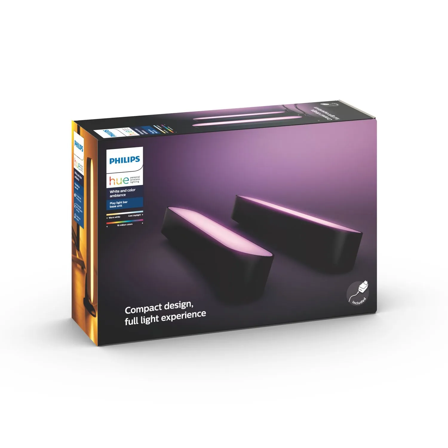 Philips Hue Play - light bar, 2-pack, black