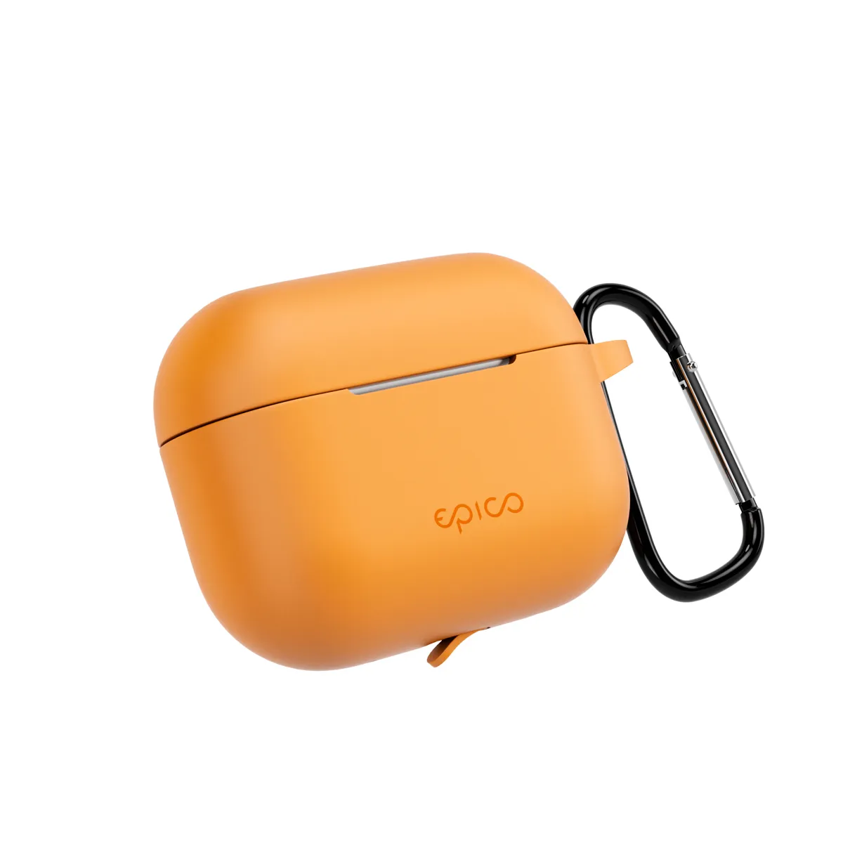 Epico Silicone | Cover AirPods Pro 3 | Orange | Secure Carabiner