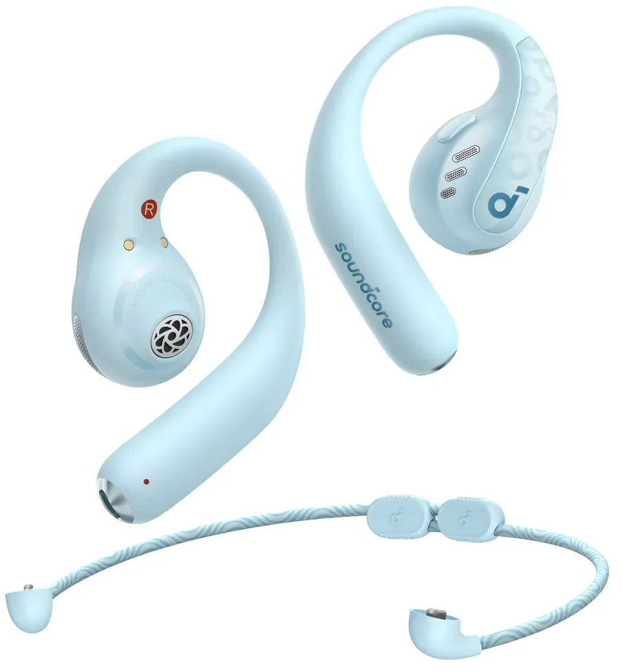 Anker Soundcore AeroFit Pro - trådlösa in-ear hörlurar, Blå