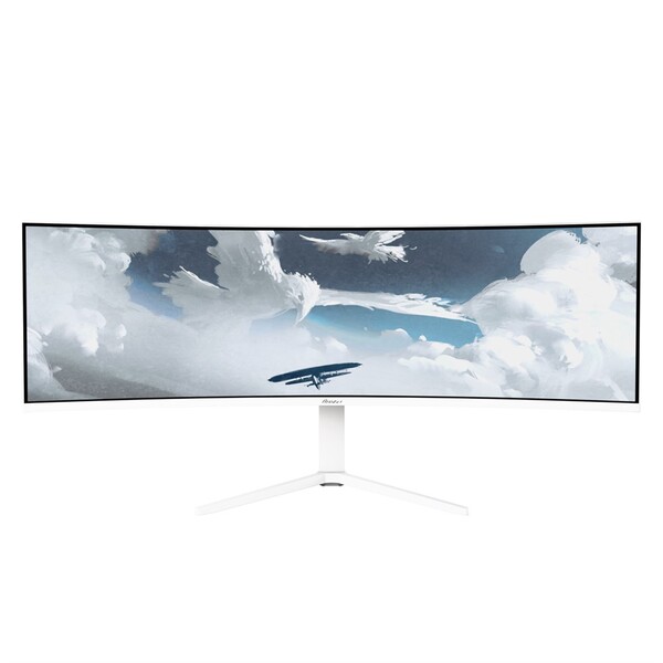 Arozzi 49" Nova. UWQHD, 165Hz, 1ms, VA - curved gaming monitor, White