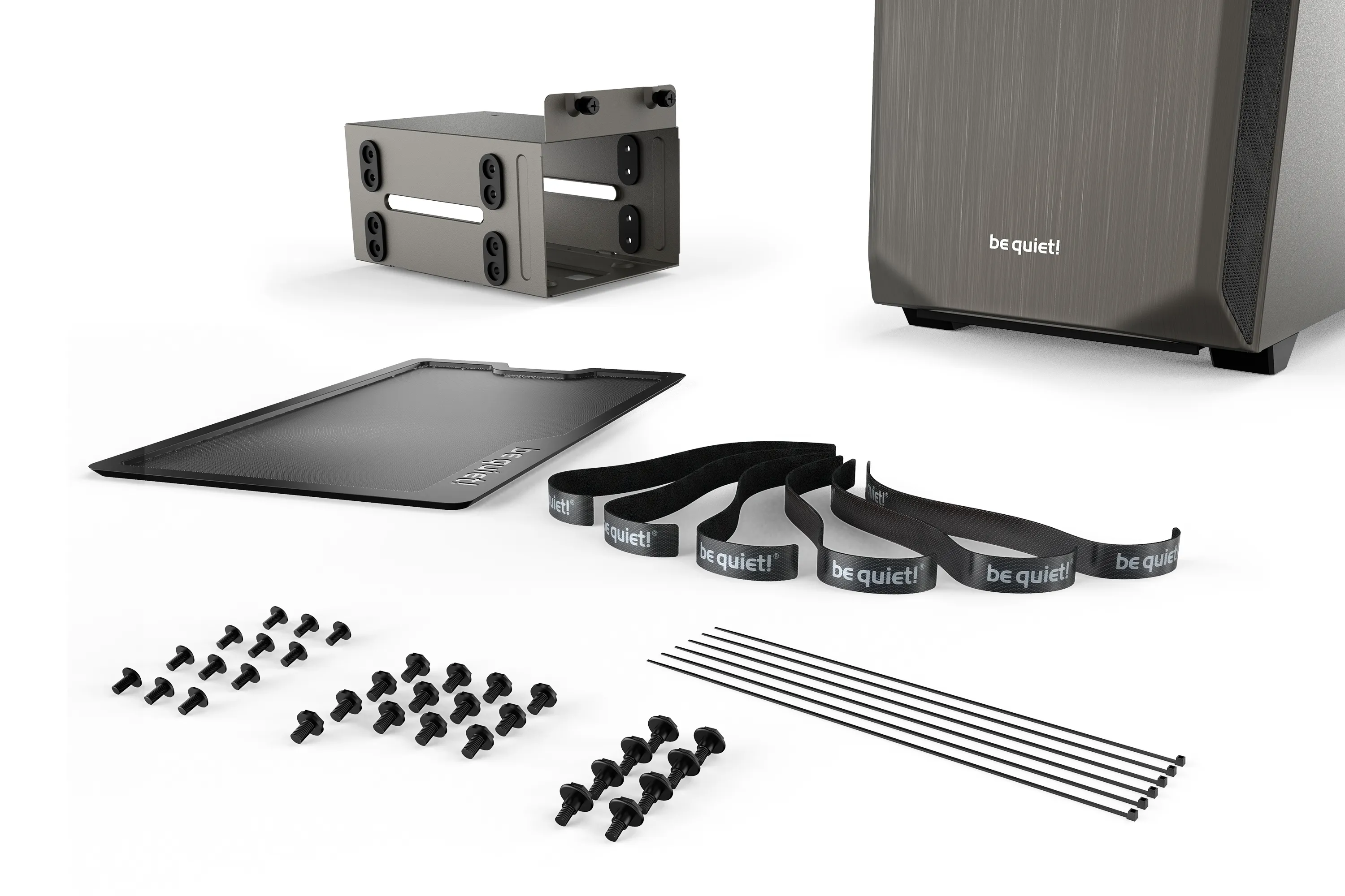 be quiet! Pure Base 500 Midi-Tower Case, Metallic Gray