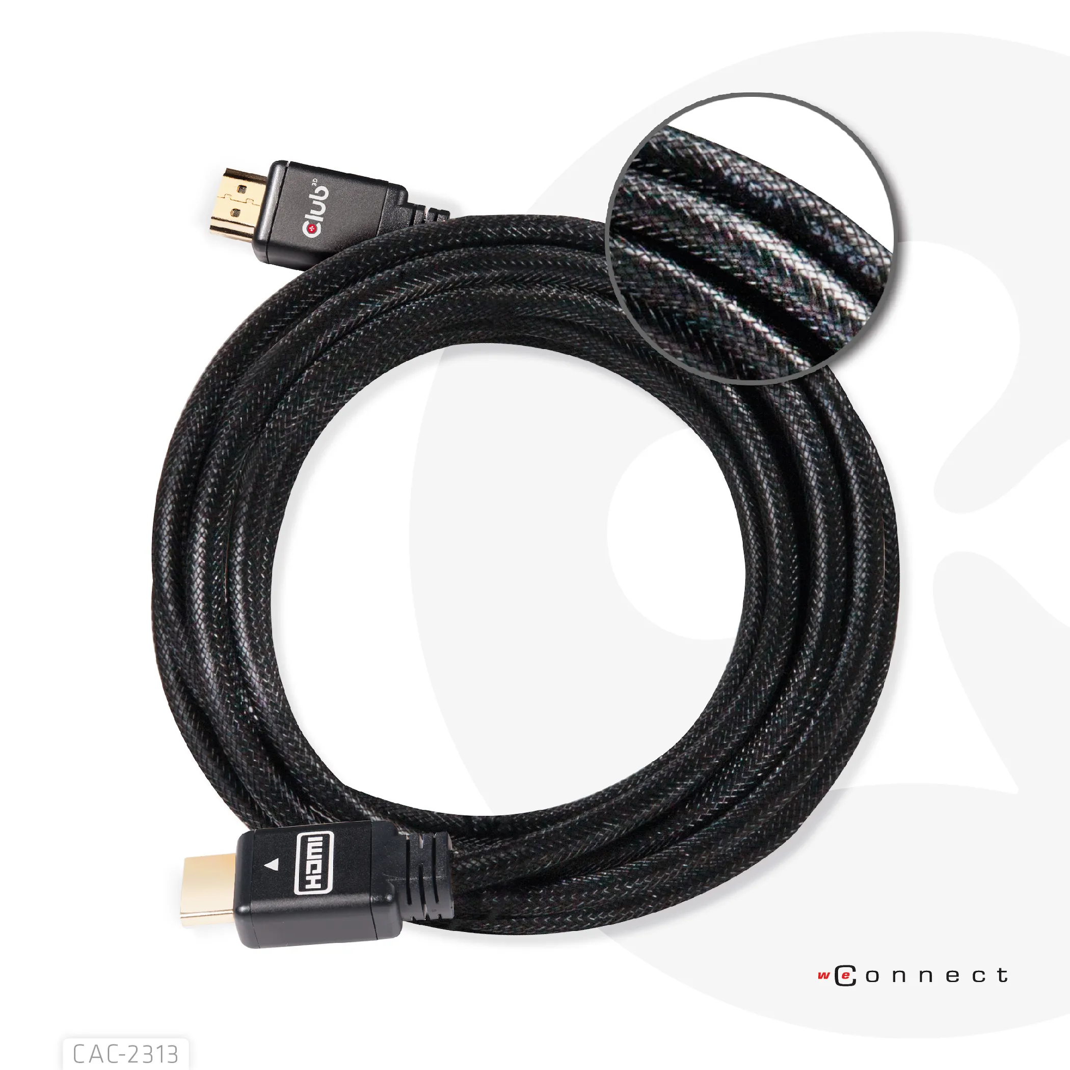 Club 3D  HDMI &ndash; HDMI 2.0 - kabel, 10 m, Svart