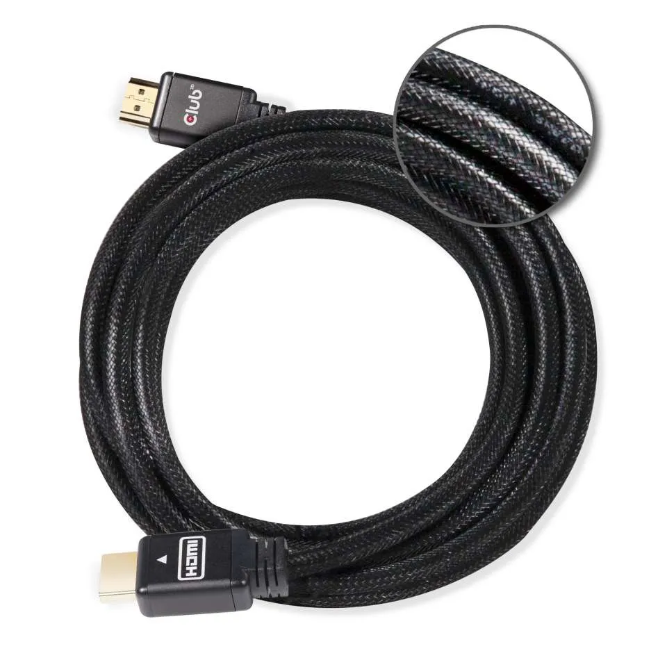 Club 3D  HDMI &ndash; HDMI 2.0 - kabel, 10 m, Svart