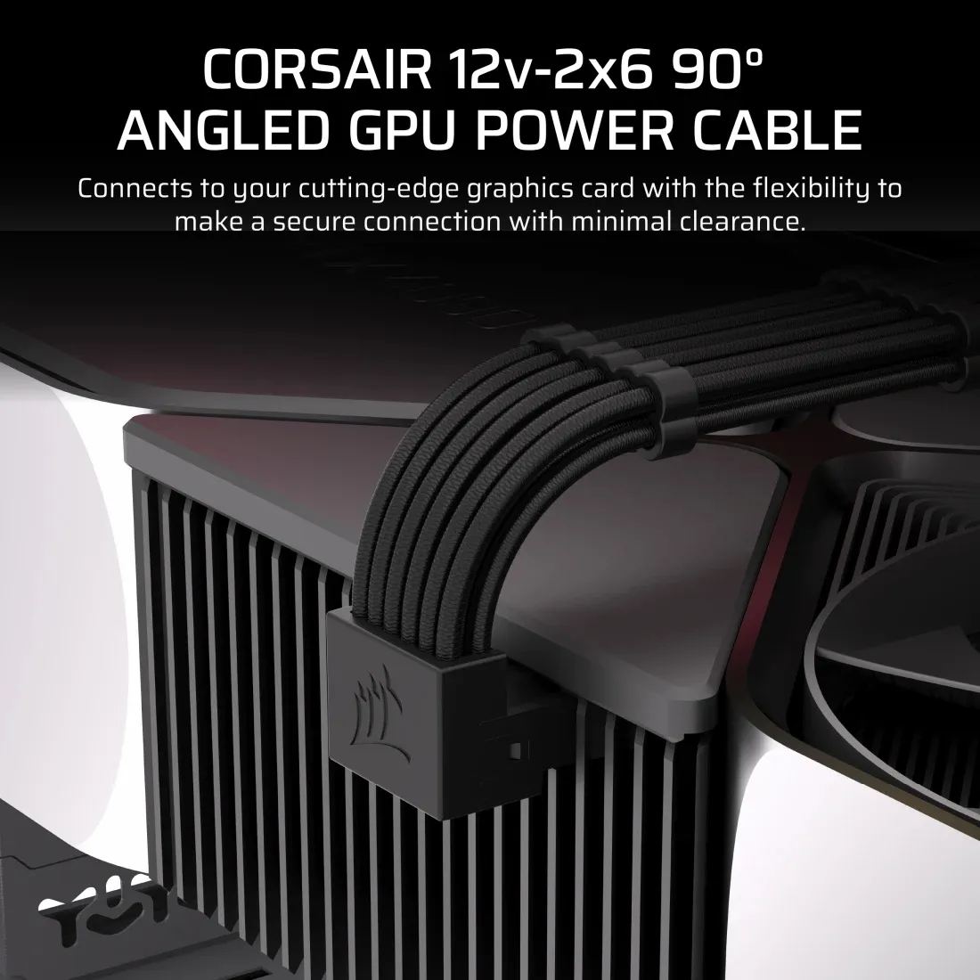 Corsair Type 5 90° 12V-2x6 - Grafikkortskabel av typ A