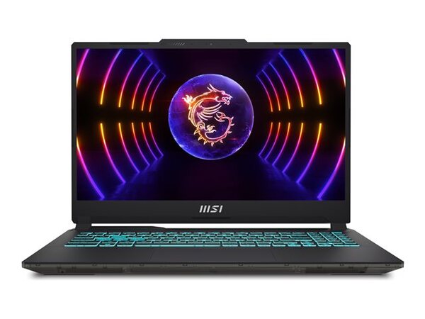 MSI 15.6" Cyborg a15. Intel Core i7-13620H, 16 Gt RAM, 512 Gt SSD, GeForce RTX 4060 8 Gt, Windows 11 Home -pelikannettava, Läpikuultava musta
