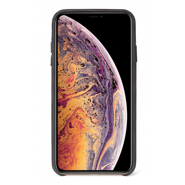 Decoded - Leather Back Cover for iPhone Xs Max Black