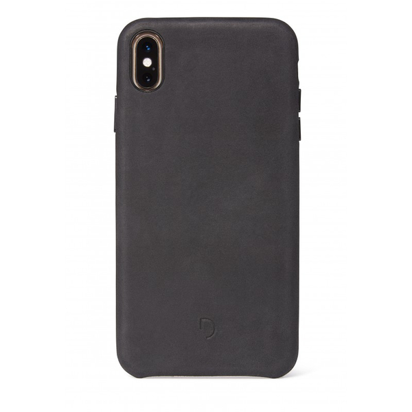 Decoded - Leather Back Cover for iPhone Xs Max Black