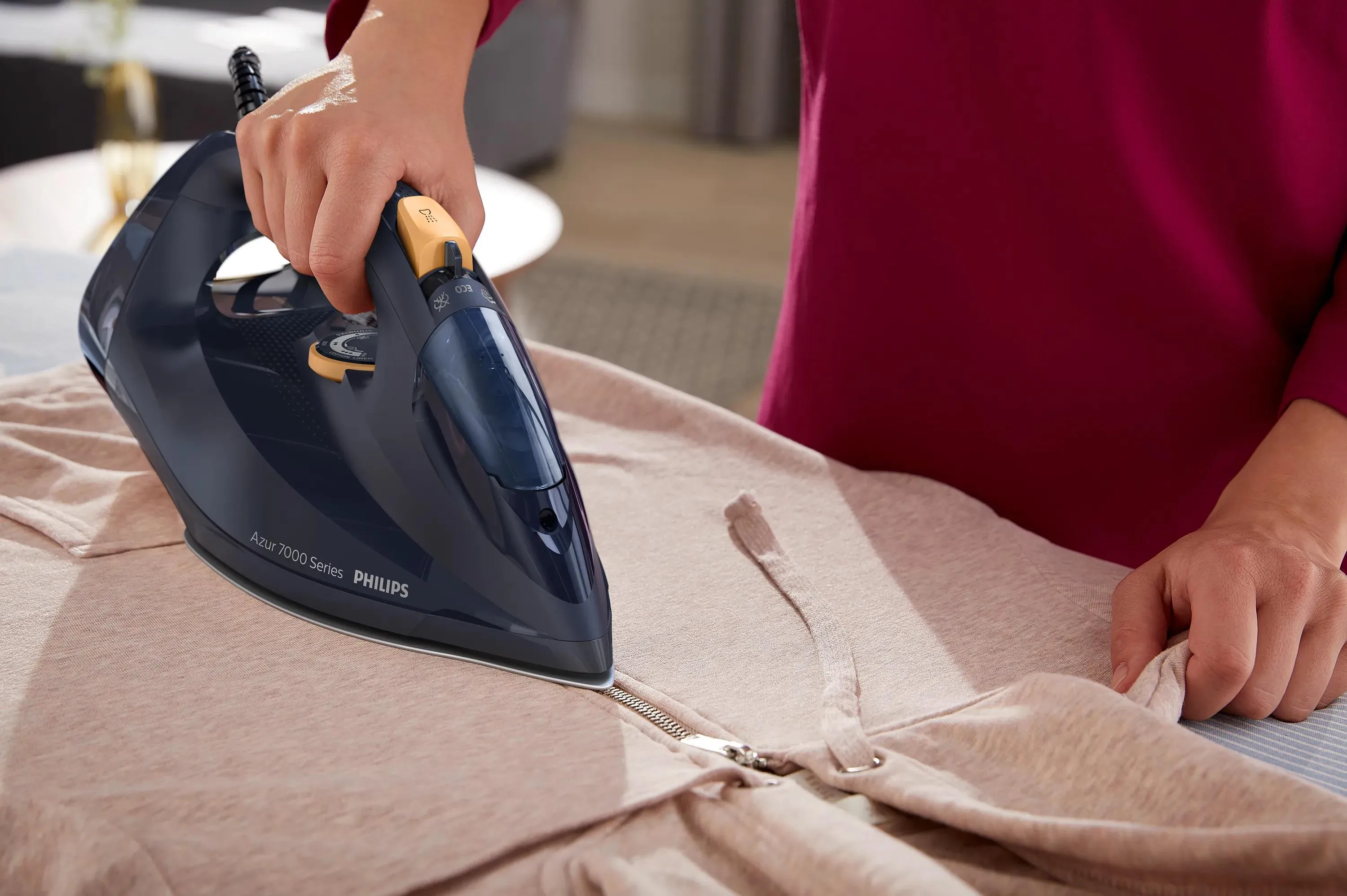 Philips DST7060/21 Steam Iron, 2400W, 0.3L, Blue/Yellow