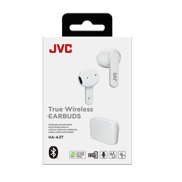 JVC HA-A3T TWS - tr&aring;dl&ouml;sa in-ear h&ouml;rlurar, vit