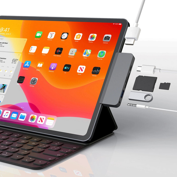 Hyper 6-in-1 iPad Pro USB-C Hub Grey