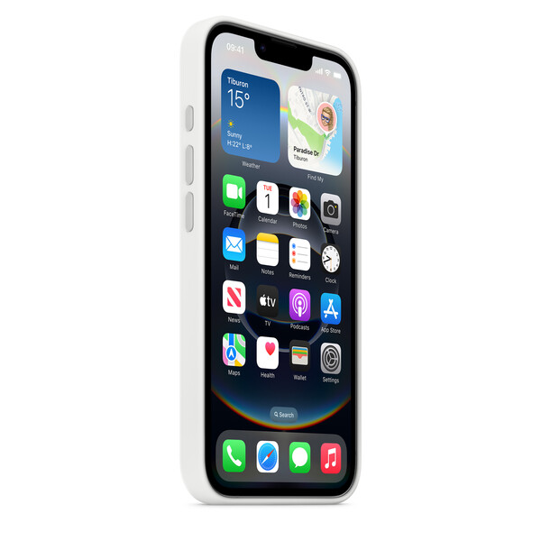 Apple iPhone 16e - silicone case, White