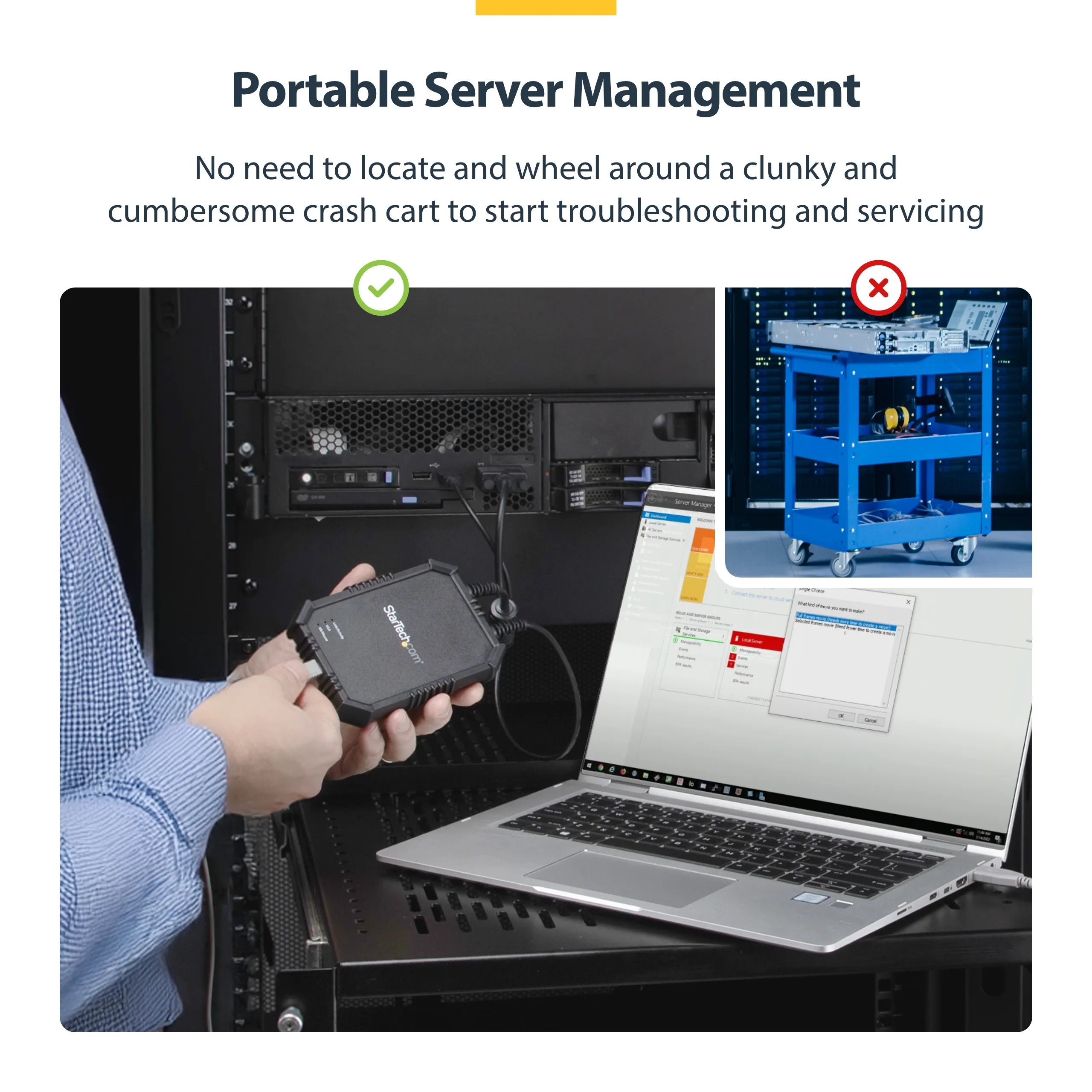 Laptop to Server KVM Console
