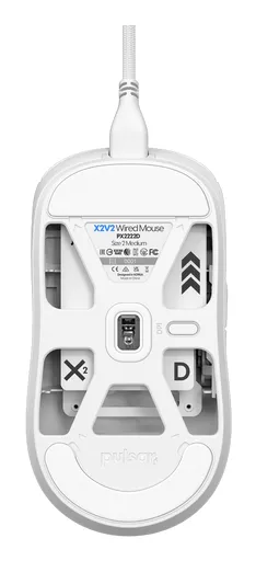 PULSAR X2 Medium tr&aring;dbunden gamingmus, vit