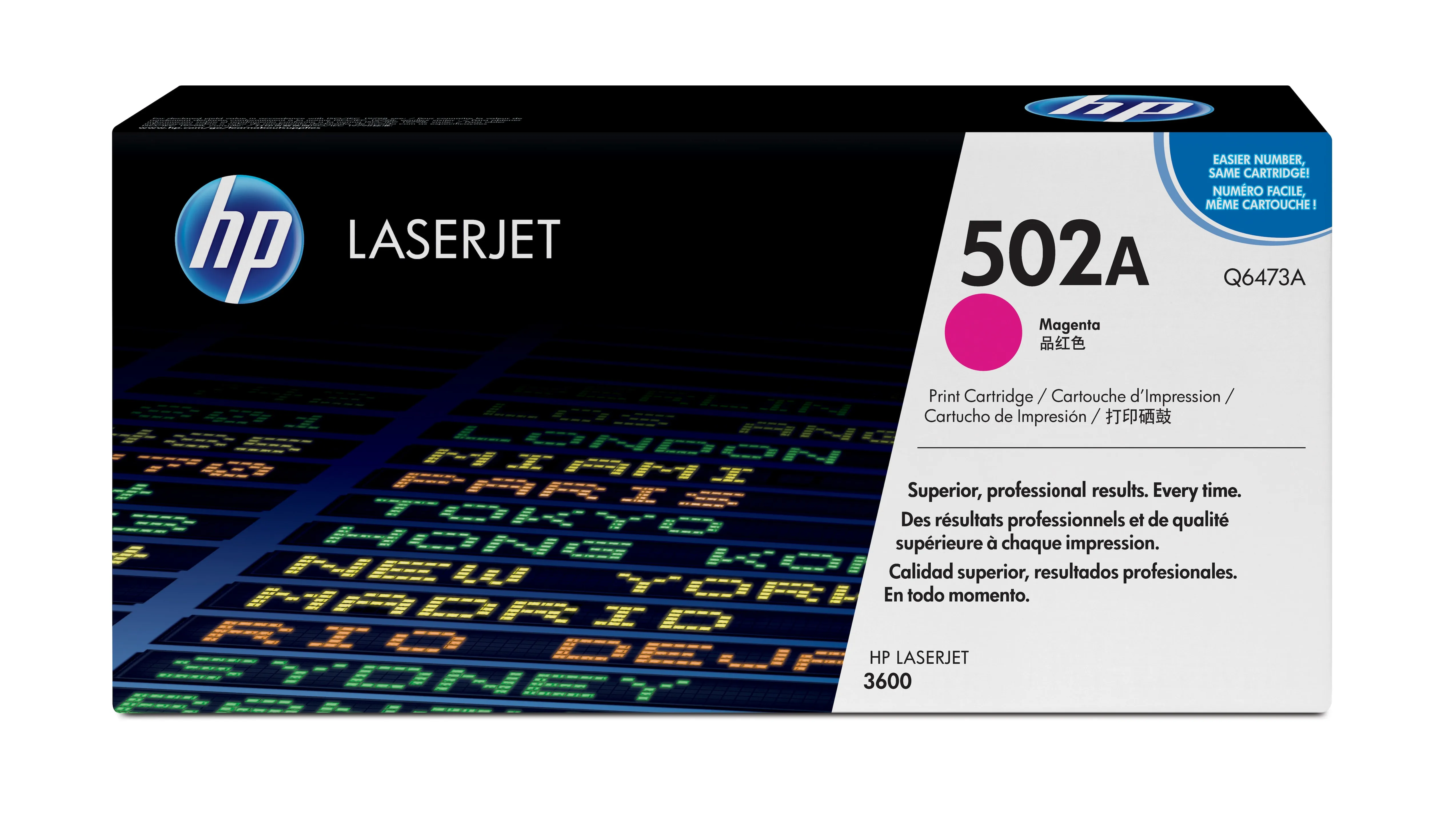 HP Color LaserJet Q6473A Magenta Print Cartridge for CLJ 3600, up to 4,000 pages