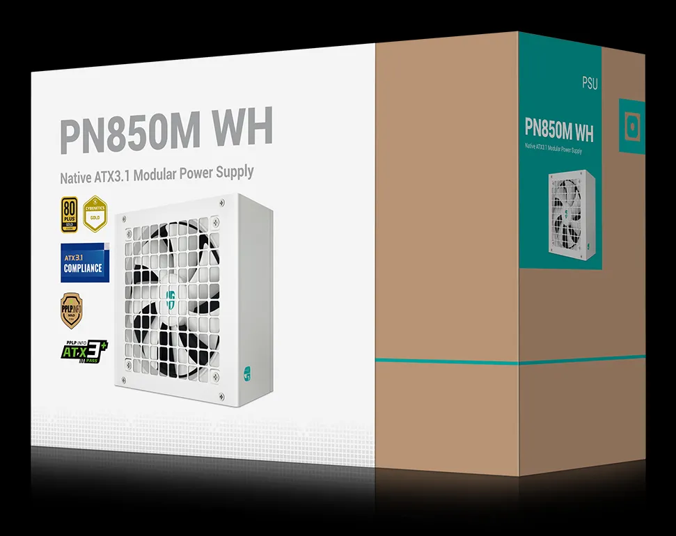 DeepCool PN850M 850W - nätaggregat, 80 Plus Gold DeepCool PN850M 850W - nätaggregat, 80 Plus Gold