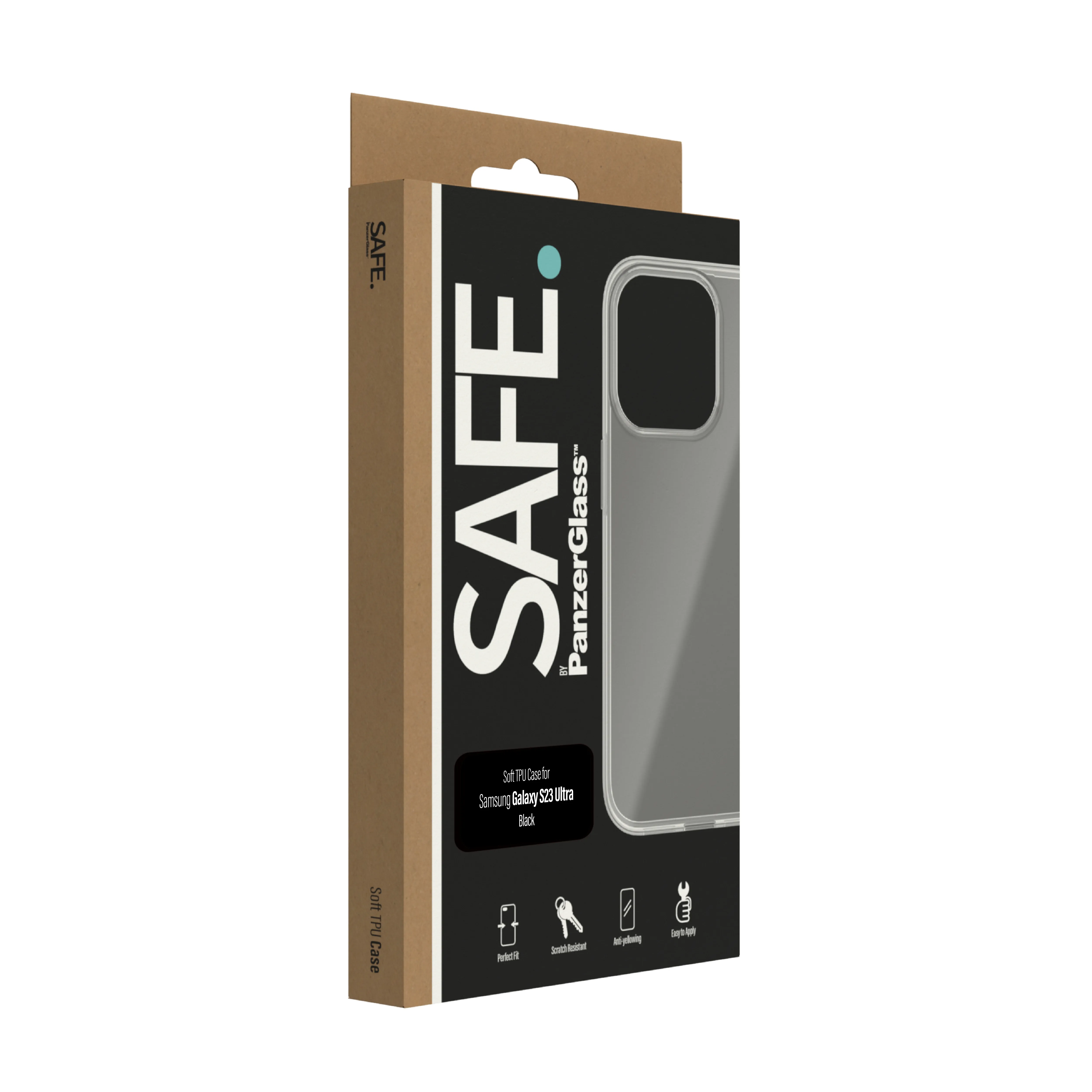 SAFE. by PanzerGlass Galaxy S23 Ultra skal, Svart