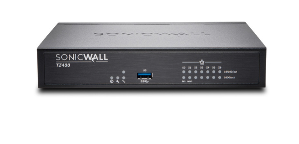 SonicWall TZ400 - Advanced Edition - turvalaite - 7 porttia - GigE - SonicWALL Secure Upgrade Plus Program (3 vuoden vaihtoehto)
